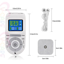 將圖片載入圖庫檢視器 VOCA - Electronic Pulse Massager for Pain Relief | Electrical Massage Pain Relief Device | TENS, EMS Electronic Pulse Machine | Electrical Massage | Targets Various Soreness | EMS Digital Meridian Pulse Therapy Massager
