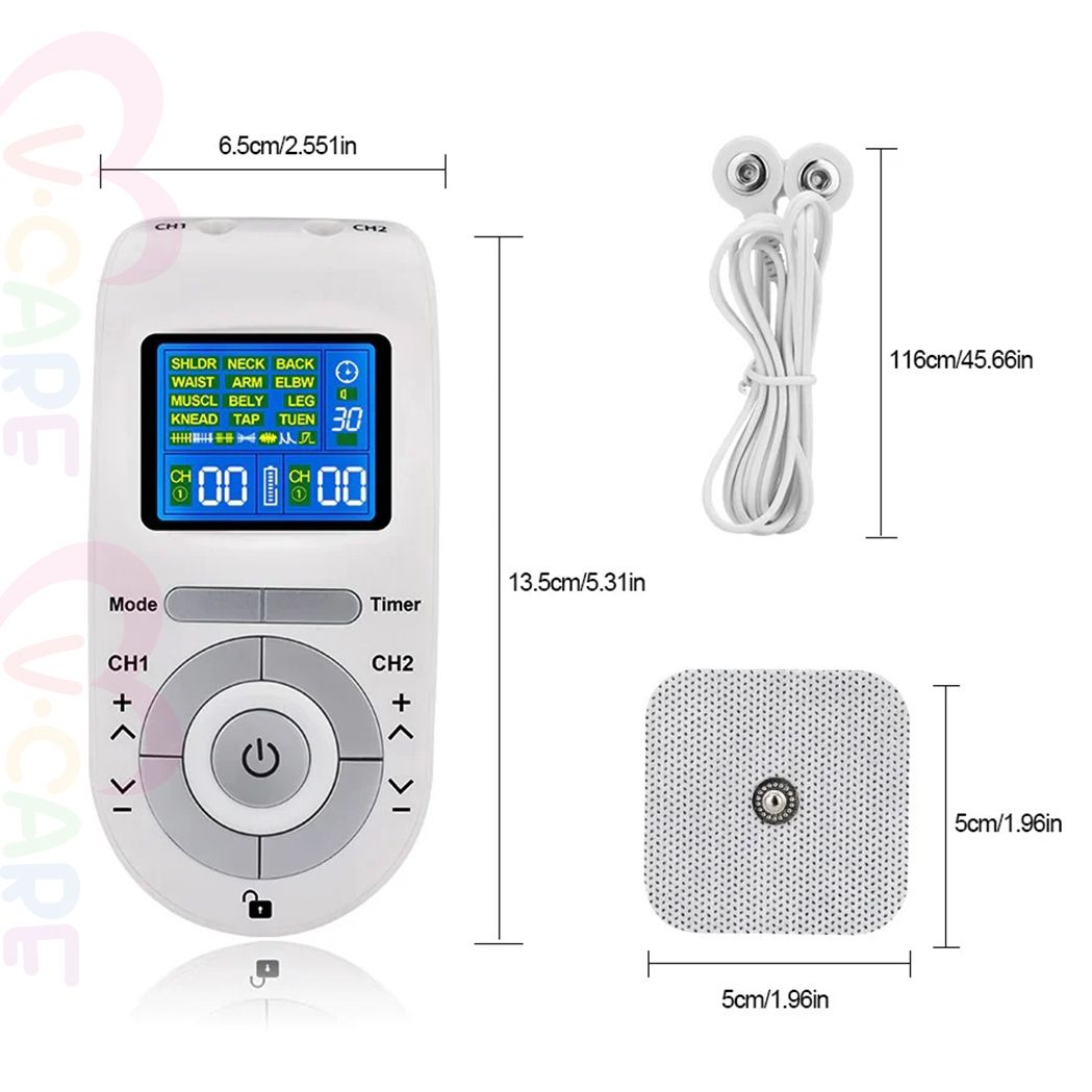 VOCA - Electronic Pulse Massager for Pain Relief | Electrical Massage Pain Relief Device | TENS, EMS Electronic Pulse Machine | Electrical Massage | Targets Various Soreness | EMS Digital Meridian Pulse Therapy Massager