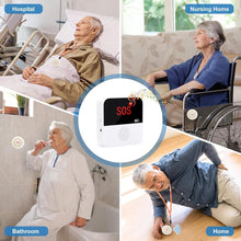 Load image into Gallery viewer, VOCA Smart WiFi Wireless SOS Pager, Call button, Panic button, Emergency, Calling Alarm for Elderly Seniors Patient Disabled Handicapped, 1 Receiver &amp; 2 Call buttons
