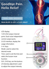 將圖片載入圖庫檢視器 VOCA - Electronic Pulse Massager for Pain Relief | Electrical Massage Pain Relief Device | TENS, EMS Electronic Pulse Machine | Electrical Massage | Targets Various Soreness | EMS Digital Meridian Pulse Therapy Massager
