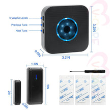 將圖片載入圖庫檢視器 VOCA - Wireless Door Magnetic Sensor｜ IP55 Door Magnetic Alarm｜ Home Security Anti-Theft Device｜ Reception Range up to 300 meters｜ Plug-in Receiver + 3 Door Magnets｜ Plug and Play
