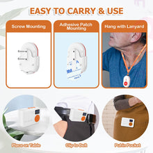 Load image into Gallery viewer, VOCA - Elderly SOS Calling System | 240-meter Emergency Call Button | 1 Wireless Button + 1 Doorbell | Plug and Play [Three-prong Plug] Doorbell
