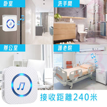 將圖片載入圖庫檢視器 VOCA - Elderly SOS Pager Calling System | 240-meter Emergency Call Button | 3 Wireless Buttons + 1 Doorbell | Plug and Play [Three-prong Plug] Doorbell
