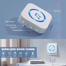 將圖片載入圖庫檢視器 VOCA - Elderly SOS Pager Calling System | 240-meter Emergency Call Button | 3 Wireless Buttons + 1 Doorbell | Plug and Play [Three-prong Plug] Doorbell
